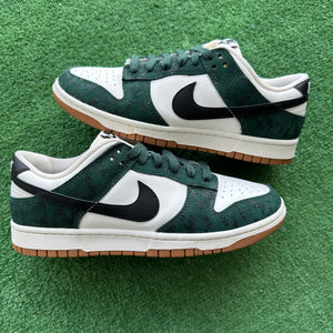 Nike Green Snake Skin Low Dunk Size/9M