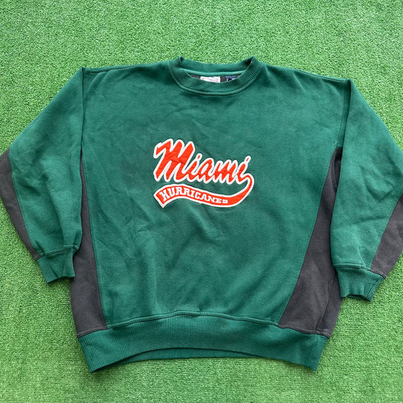 Vintage Miami Hurricanes Crewneck Size L