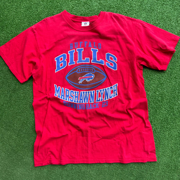 Vintage Buffalo Bills Marshawn Lynch Tee Size L