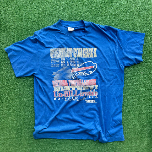 Vintage Buffalo Bills Comeback Tee Size L