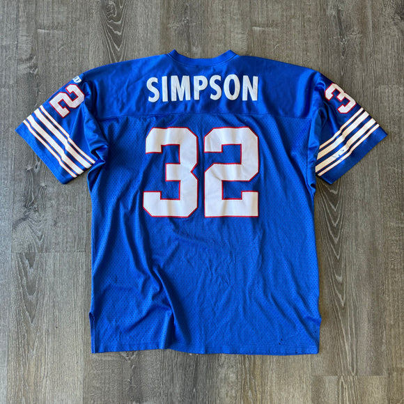 Vintage Buffalo Bills OJ Simpson Wilson Jersey Size XXL/XXL