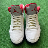 Jordan Fire Red 5s Size 10.5