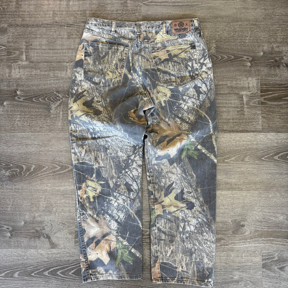 Vintage Wrangler Camo Denim Pants Size 34