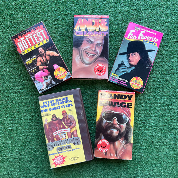 Vintage WWF VHS Tapes