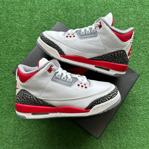 Jordan Fire Red 3s Size 6Y