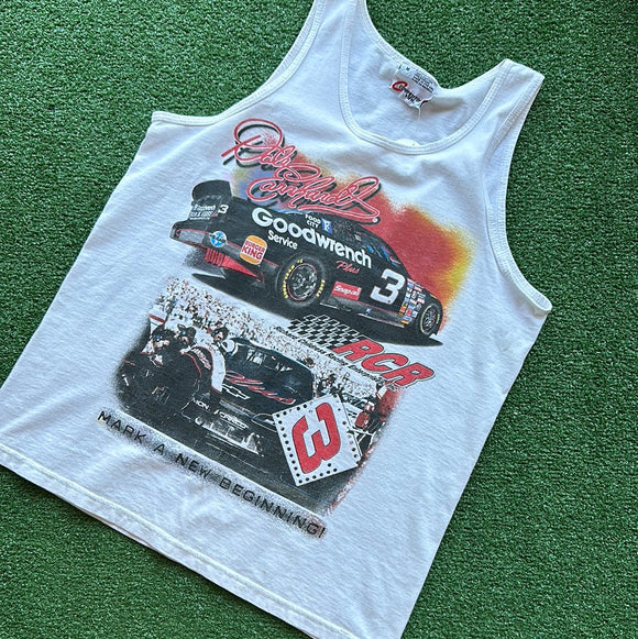 Vintage NASCAR Dale Earnhardt A.O.P Tank Top Size M