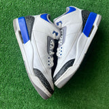 Jordan Racer Blue 3s Size 10