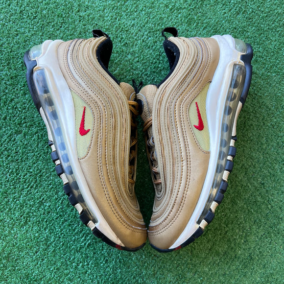 Nike Metallic Gold Air Max 97s Size 5.5Y