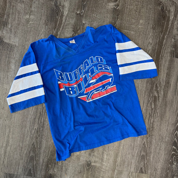 Vintage Buffalo Bills V Neck Tee Size XXL