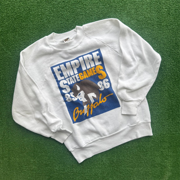 Vintage Buffalo 85-86 Empire State Games Crewneck Size XS