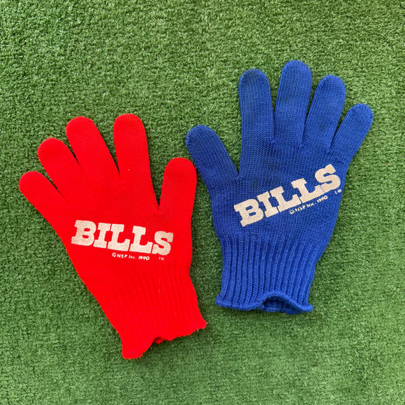 Vintage Buffalo Bills Winter Gloves