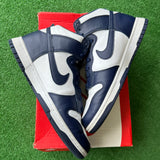 Nike Championship Navy High Dunks Size 10.5