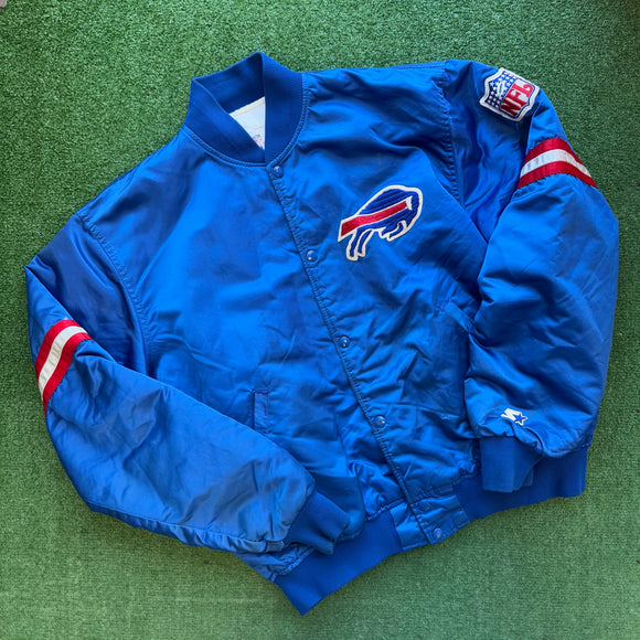 Vintage Buffalo Bills Satin Jacket Size XL