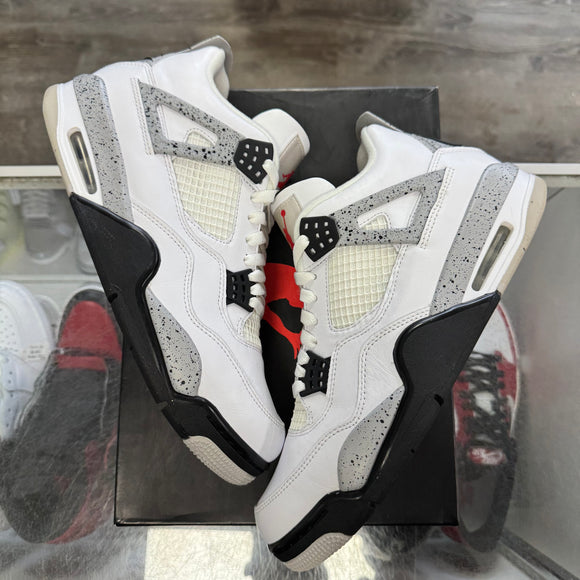 Jordan White Cement 4s Size 10.5