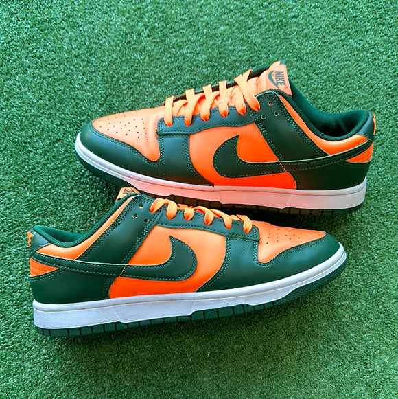 Nike Miami Hurricanes Low Dunk Size 10