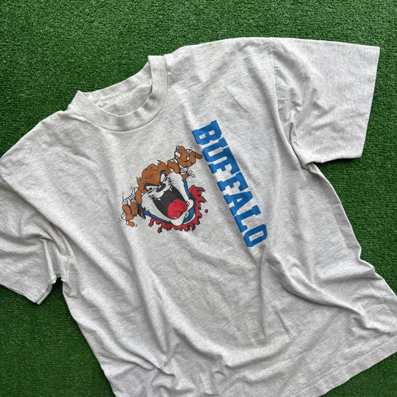 Vintage Buffalo Bills Taz Tee Size L