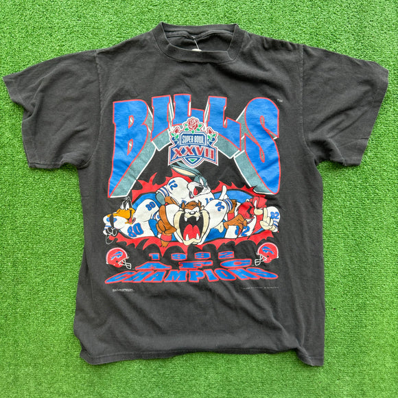 Vintage Buffalo Bills Looney Tunes Tee Size M