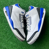 Jordan Racer Blue 3s Size 10