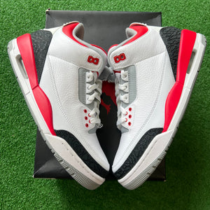 Jordan 2013 Fire Red 3s Size 9