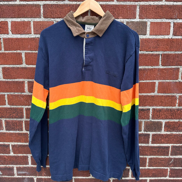 Bodega Knit Rugby Long Sleeve Shirt Size XL