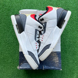 Jordan Fire Red Denim 3s Size 9.5