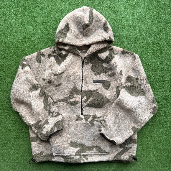 Essentials Camo Sherpa Hoodie Size S