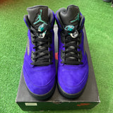 Jordan Alternate Grape 5s Size 12