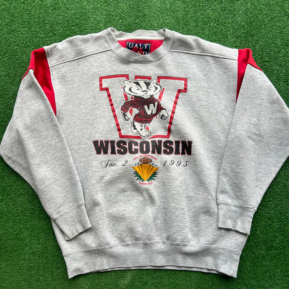 Vintage Wisconsin Badger Crewneck Size L