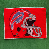 Vintage Buffalo Bills Knitted Pillow Case