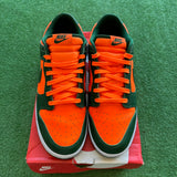 Nike Miami Hurricanes Low Dunk Size 11.5