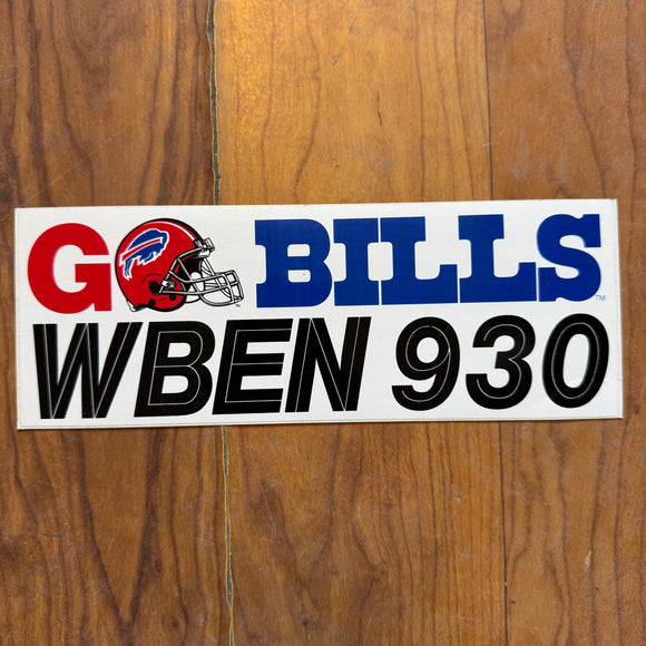 Vintage Buffalo Bills Bumper Sticker