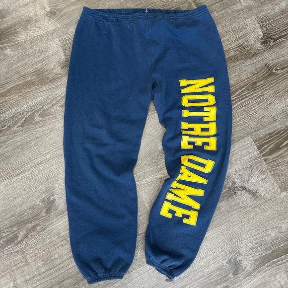 Vintage Notre Dame Sweat Pants Size XL