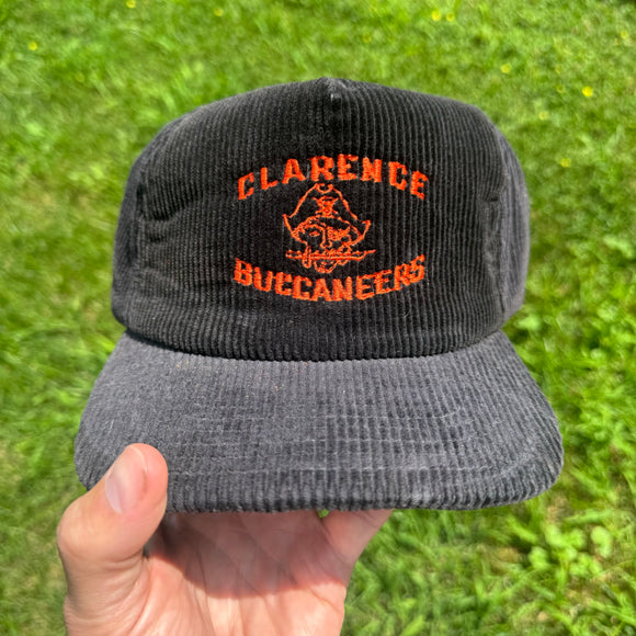 Vintage Clarence Buccaneers Football New Era Corduroy Hat