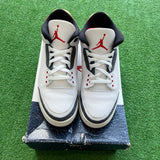 Jordan Fire Red Denim 3s Size 9.5