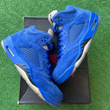 Jordan Blue Suede 5s Size 13