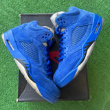 Jordan Blue Suede 5s Size 13