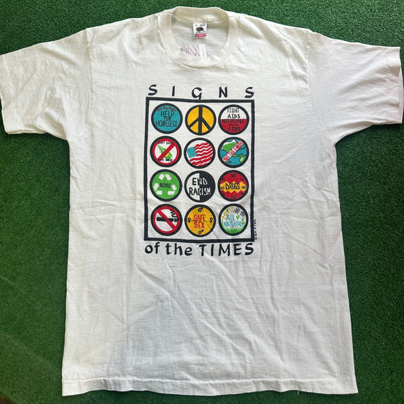 Vintage Signs Of The Times Tee Size XL