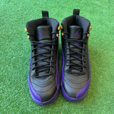 Jordan Court Purple 12s Size 7Y