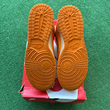 Nike Magma Orange Low Dunk Size 11W/9.5M