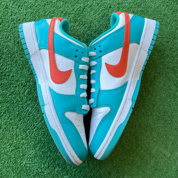 Nike Miami Dolphins Low Dunks Size 10