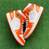 Jordan Metallic Orange Mist 1s Size 9.5