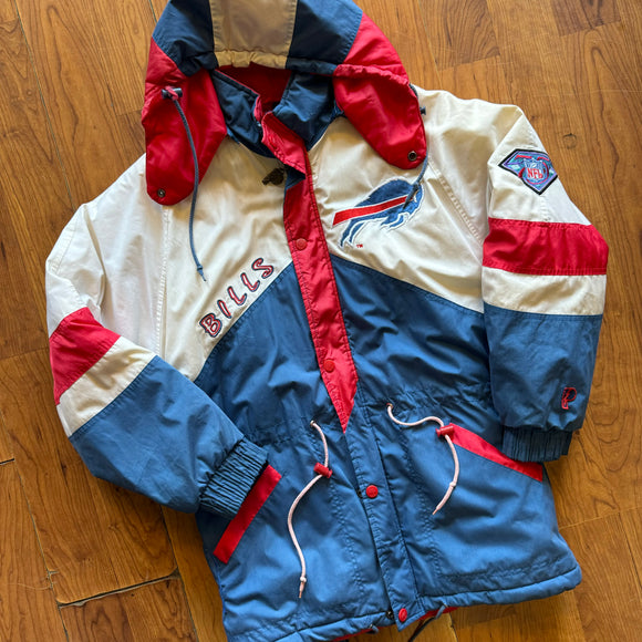 Vintage Buffalo Bills Winter Parka Jacket Size M