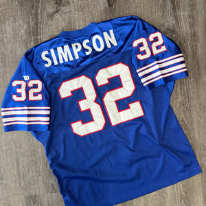 Vintage Buffalo Bills OJ Simpson Wilson Jersey Size XXL/XXXL