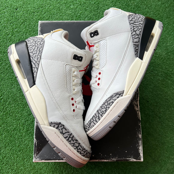 Jordan Reimagined White Cement 3s Size 9.5