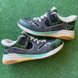 Gucci Ultrapace Green Tejus Printed Sneaker Size 9