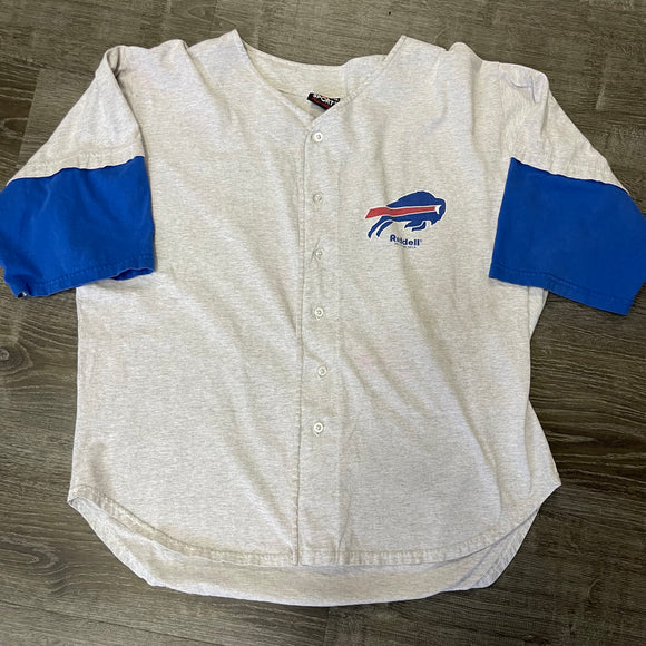 Vintage Buffalo Bills Baseball Jersey Size L