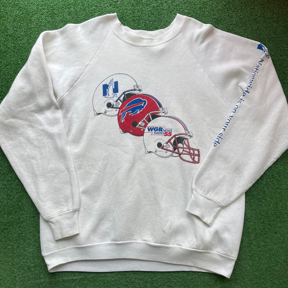 Vintage Bills WGR News Crewneck Size XL