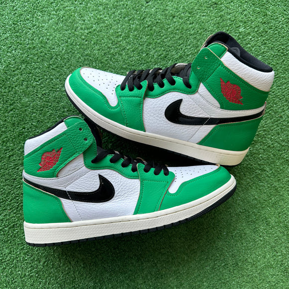 Jordan Lucky Green 1s Size 12W/10.5M