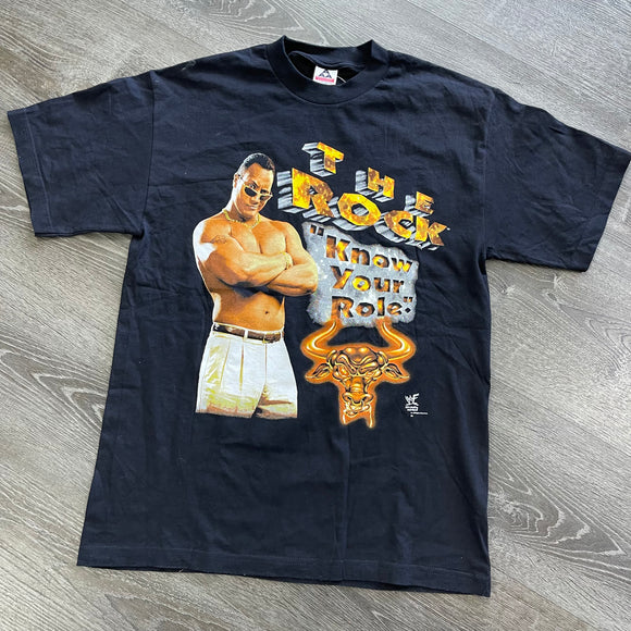 Vintage WWF The Rock Tee Size L