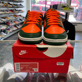 Nike Miami Hurricanes Low Dunks Size 8.5